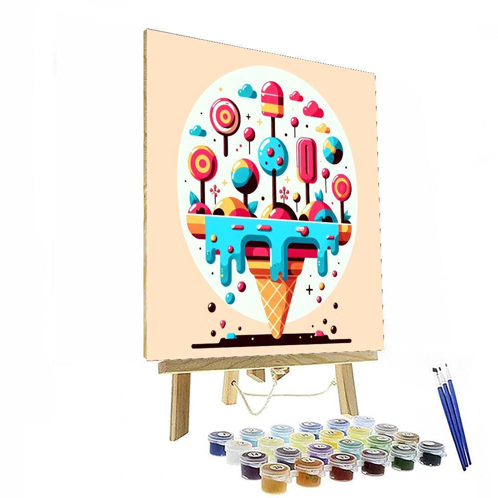 Ice Cream Island Escapade Paint By Numbers