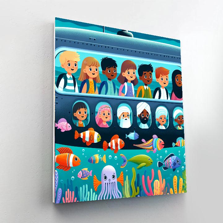 Fascinating Undersea Expedition DIY Paint By Numbers