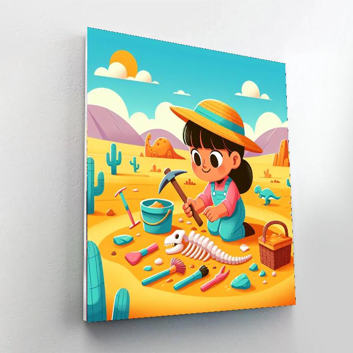 Fossil Hunters Exploration Paint By Numbers Art