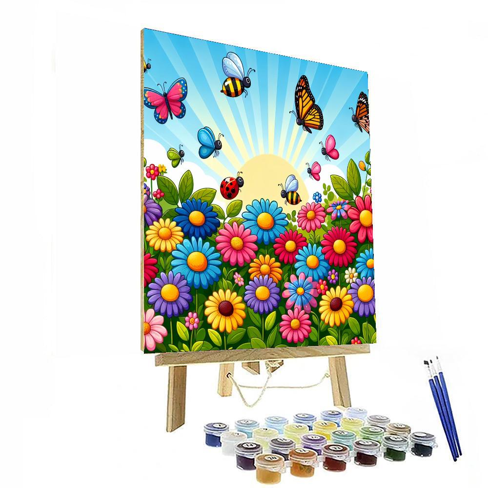 Garden Of Colors Paint By Numbers Art