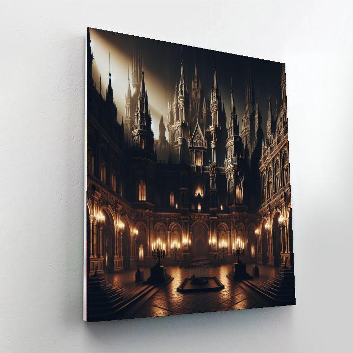 Mysterious Gothic Castle Numbered Painting Kits