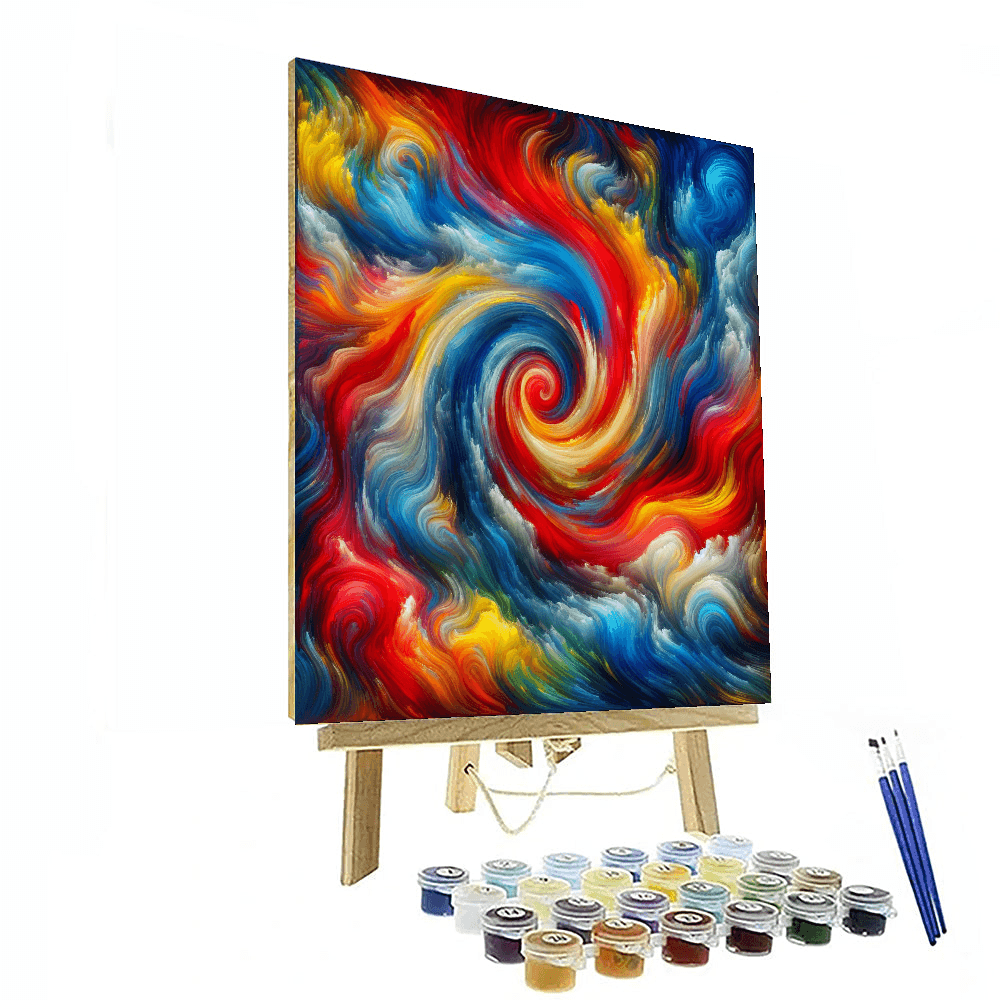 Abstract Color Symphony Number Painting