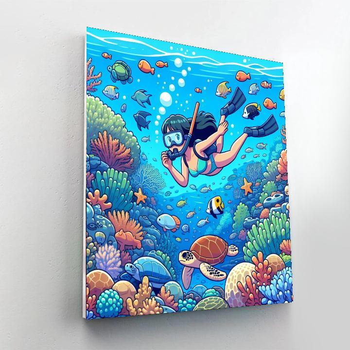 Ocean Reef Safari Painting Number Kit