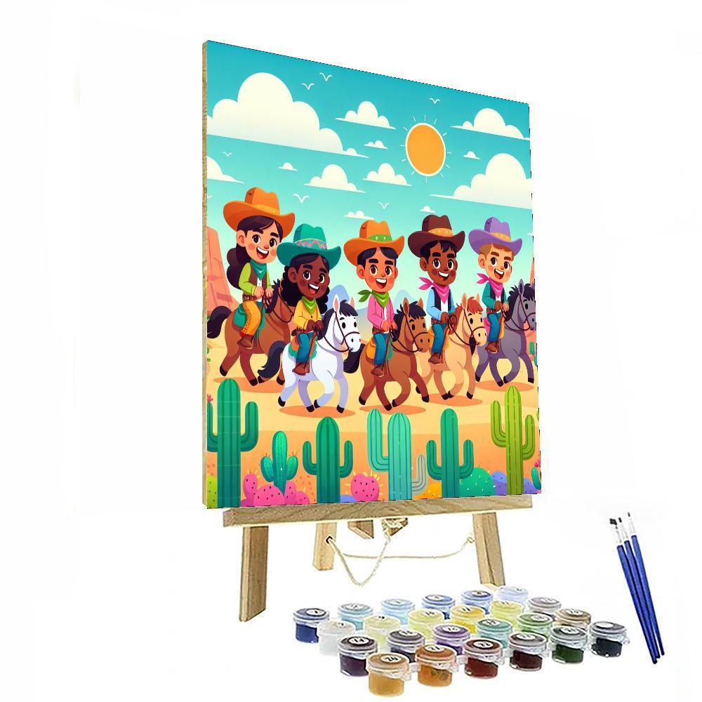 Colorful Wild West Adventure Paint By Color