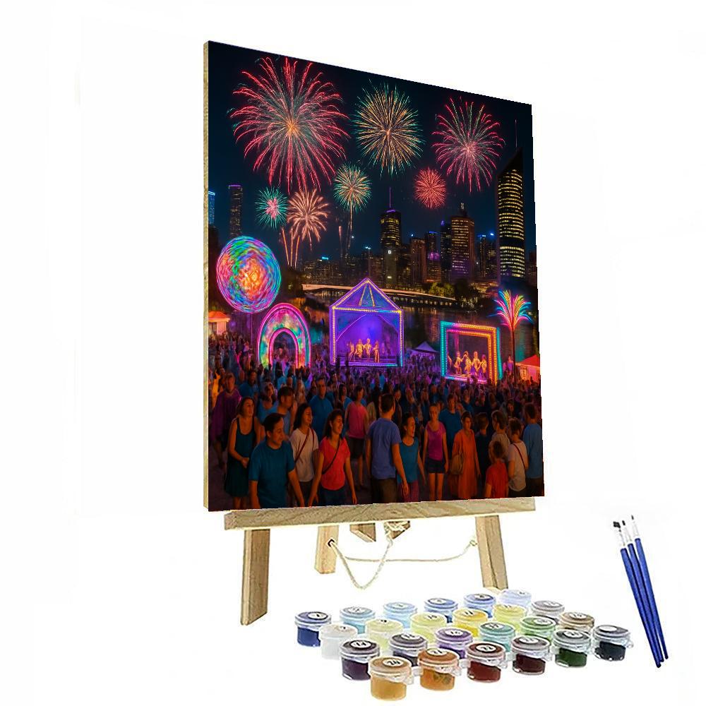 Brisbane Festival - Brisbane, Australia Painting Number Kit