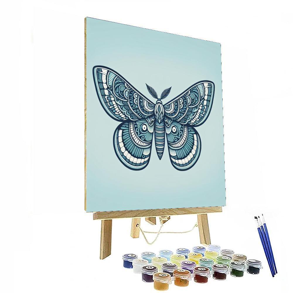 Magical Moths Numbered Painting Kits