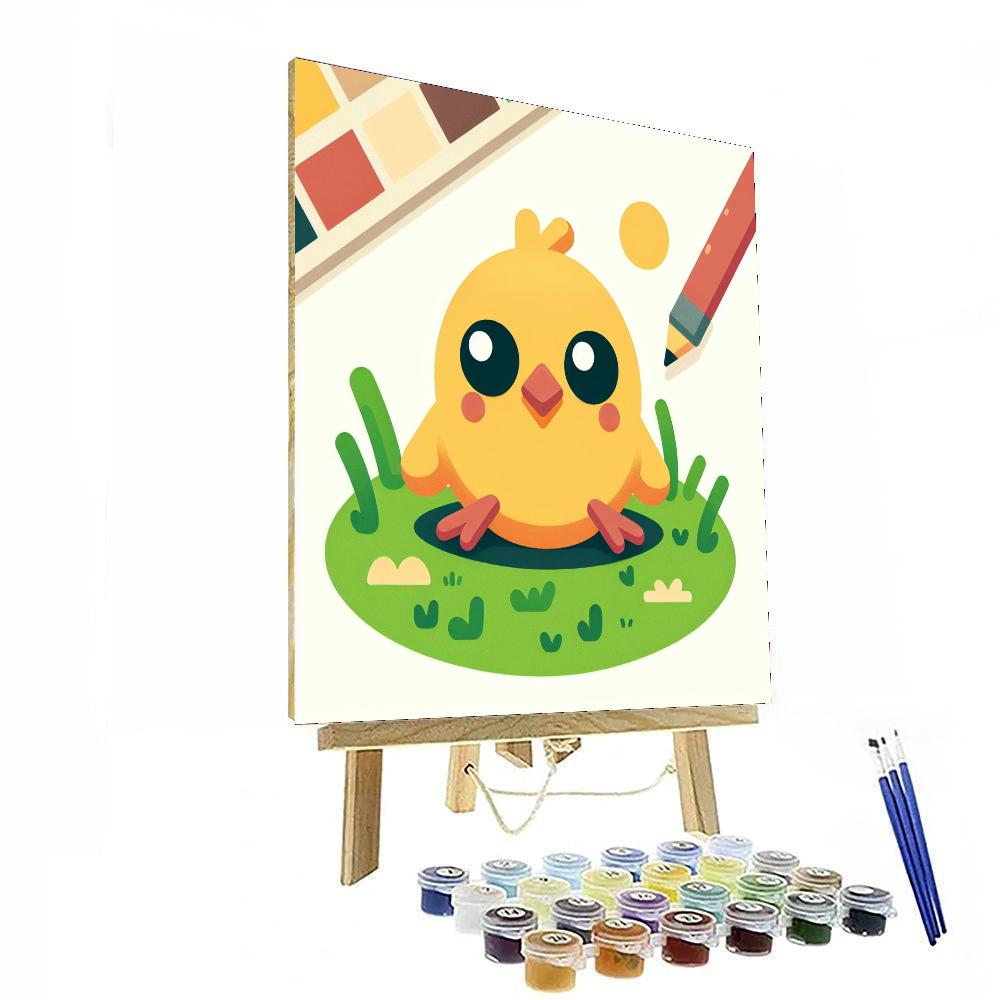 Cheeky Chick Paint By Numbers Art