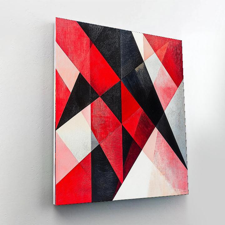 Kazimir Malevich Inspired Interlocking Dimensions  Painting Number Kit