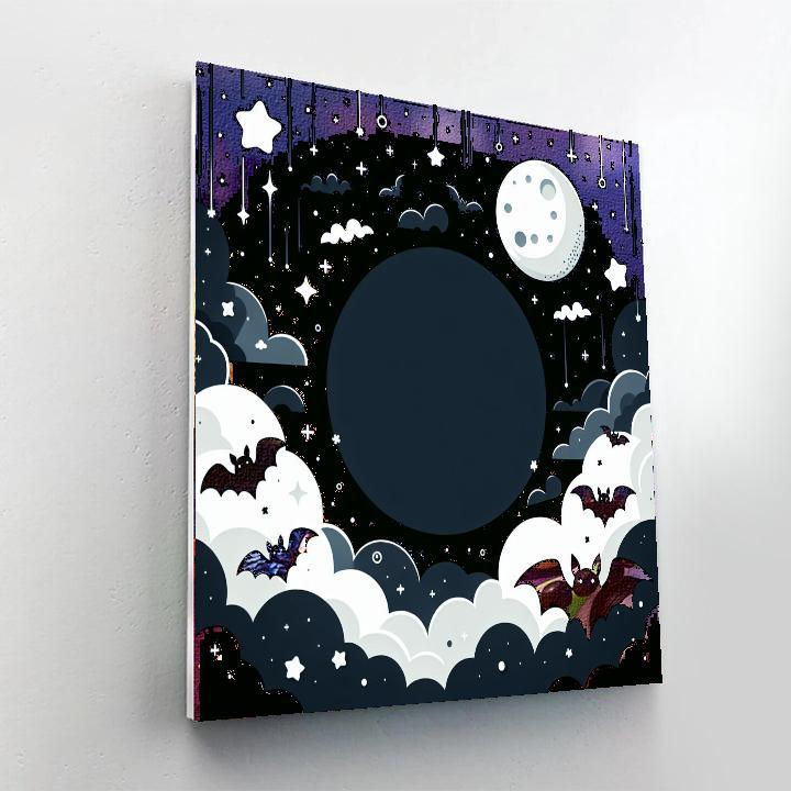 Bubbly Bat Bonanza Number Painting