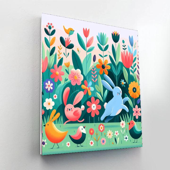 Gleeful Garden Gathering Numbered Painting Kits