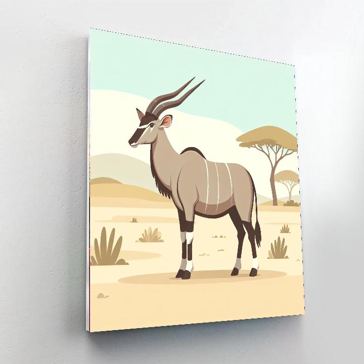 Elegant Eland Paint By Numbers Art