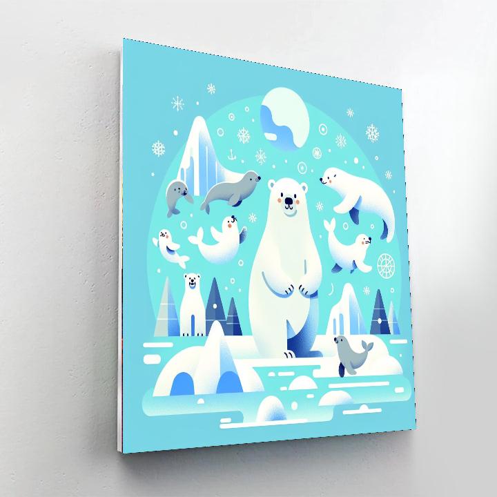 Arctic Wonderland DIY Paint By Numbers