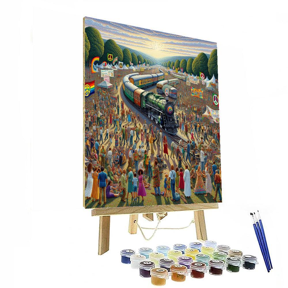 Korea's Dmz Peace Train Festival - South Korea Number Painting