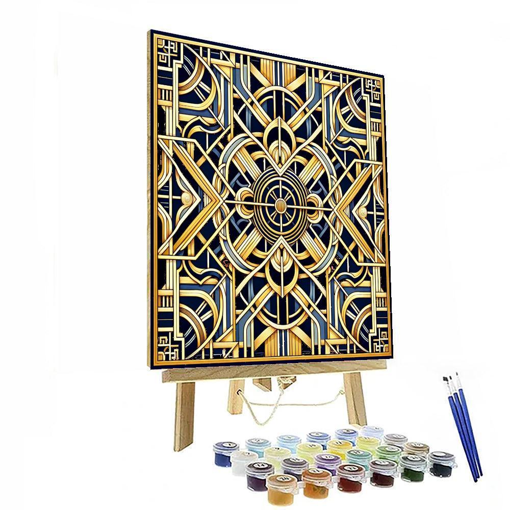 Golden Age Geometric Symmetry Numbered Painting Kits