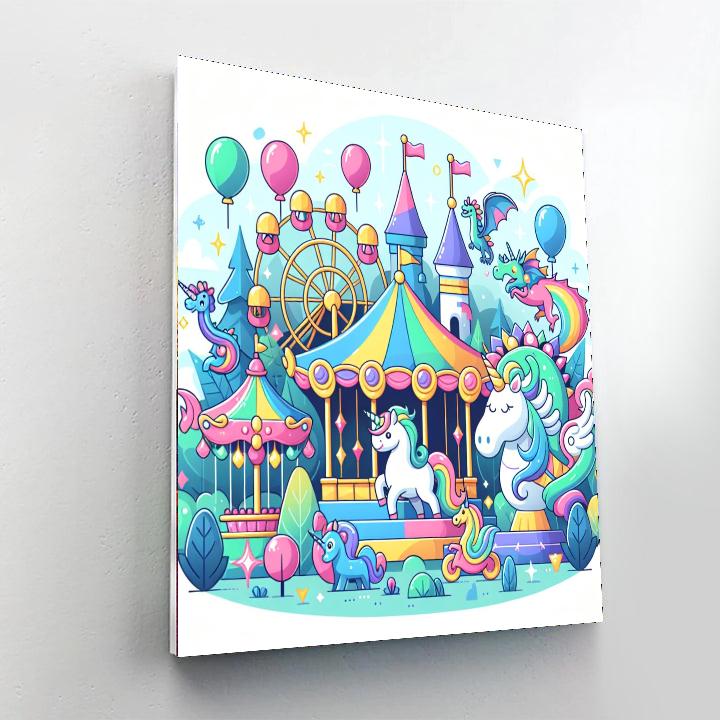 Enchanted Adventure Park Paint By Numbers