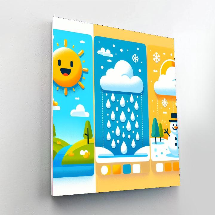 Creative Weather Wonders Paint By Numbers Art