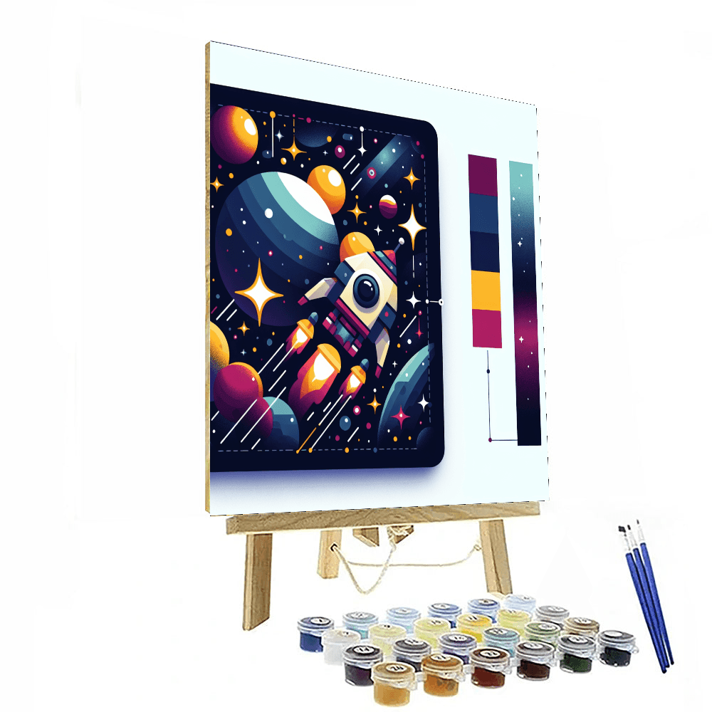 Intergalactic Space Journey Painting By Numbers Kit