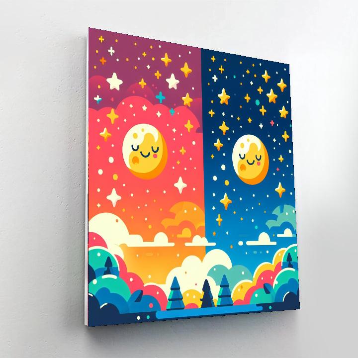 Starlit Sky Paint By Numbers Art