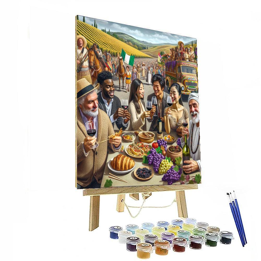 The Grape Harvest Festival - Italy Paint By Numbers Art