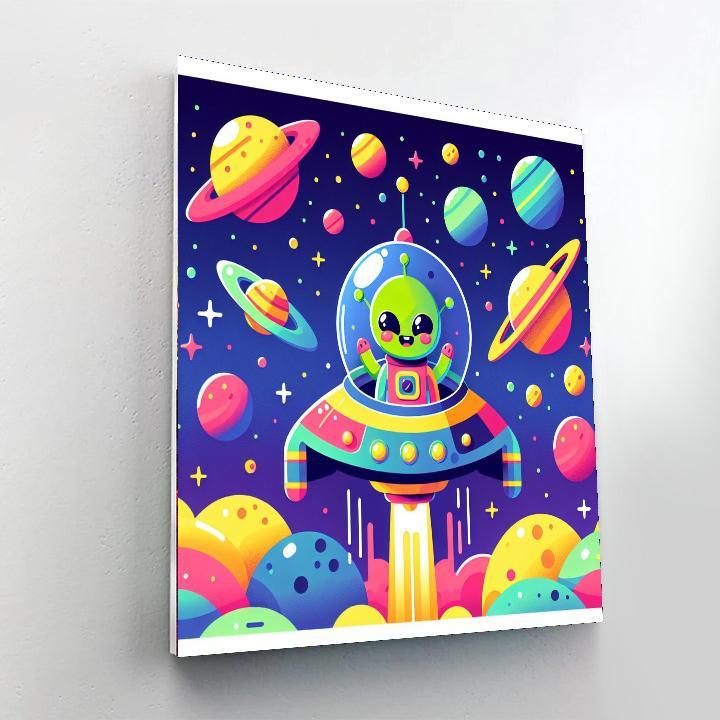 Funky Galaxy DIY Paint By Numbers