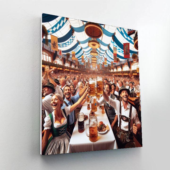 Oktoberfest In Munich Painting Number Kit