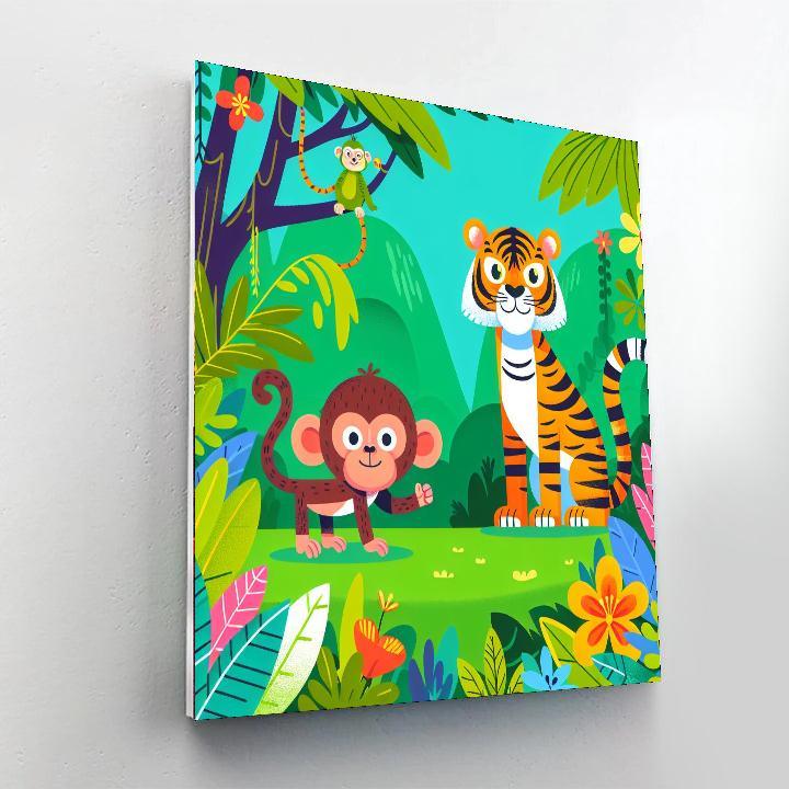 Wild Jungle DIY Paint By Numbers