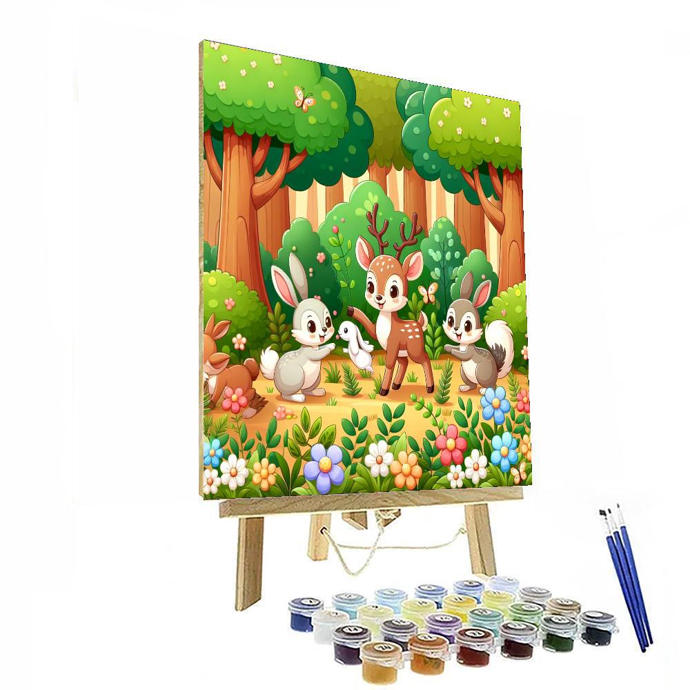 Charming Forest Scene Numbered Painting Kits