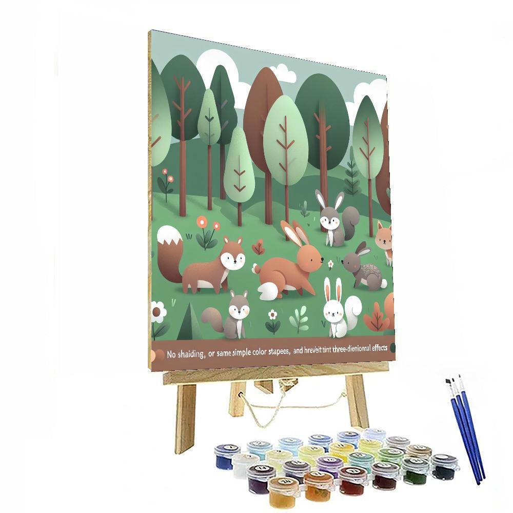 Clever Woodland Creatures Paint By Number