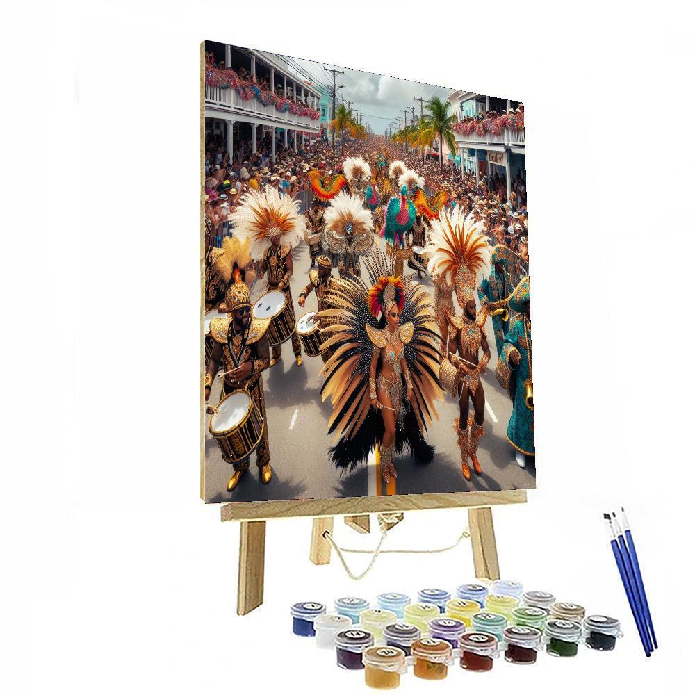 Nassau Junkanoo Festival - Bahamas Paint By Color