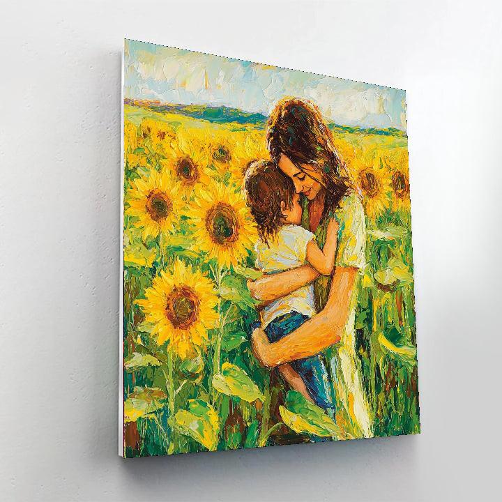 Mother’s Warm Embrace Number Painting
