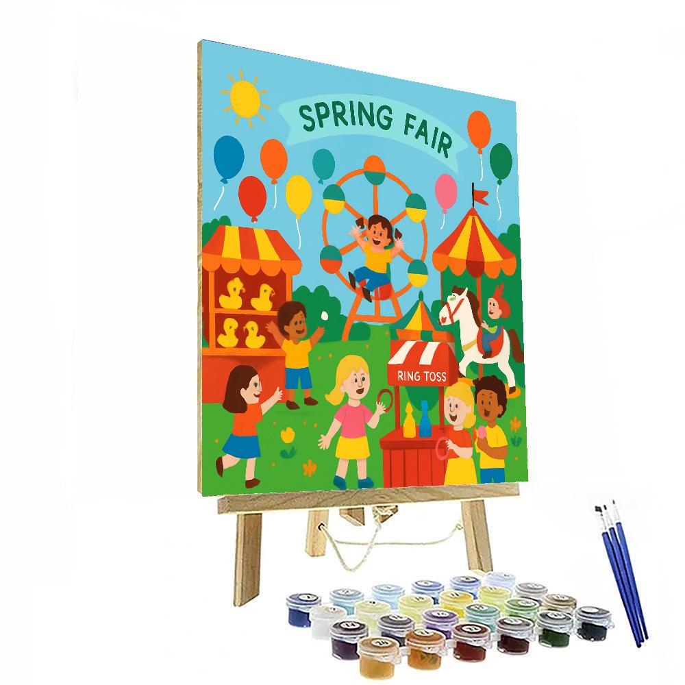 Spring Fair Festival Painting By Numbers Kit