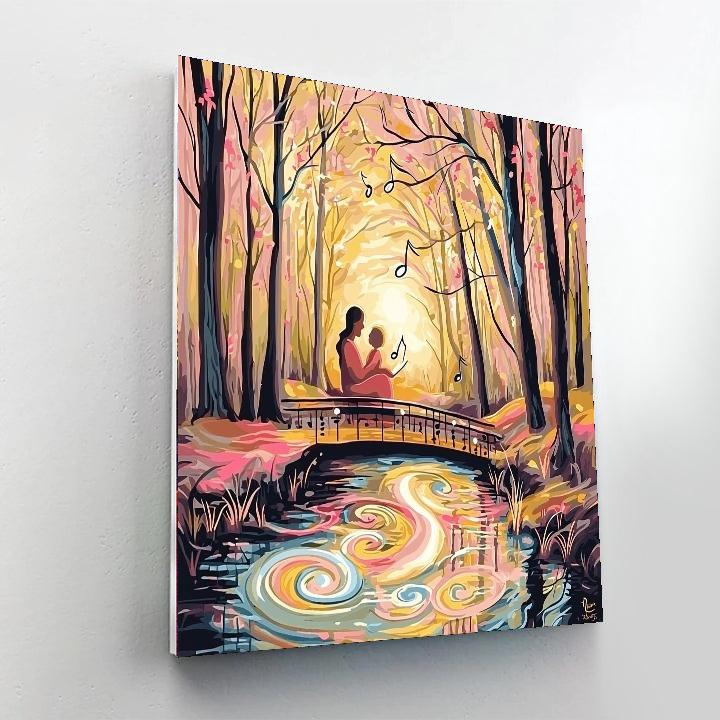 The Comfort Of A Mother's Song Painting Number Kit