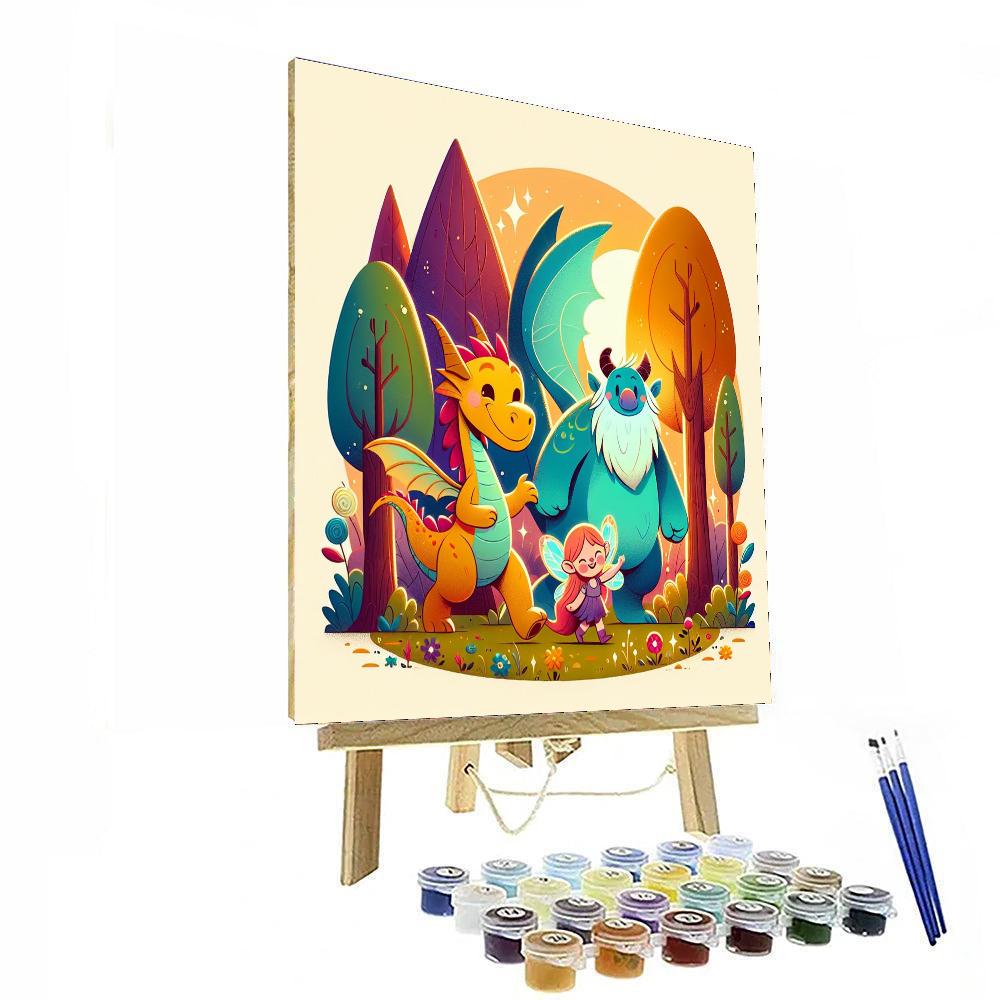 Mystical Creature Adventure Paint By Numbers
