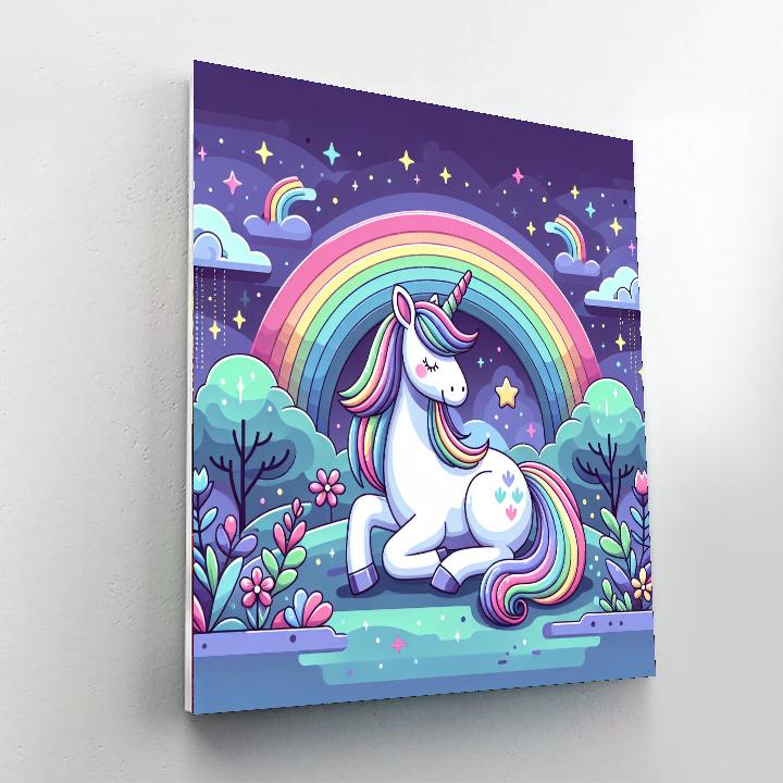 Magic Unicorn Fantasy Painting By Numbers Kit