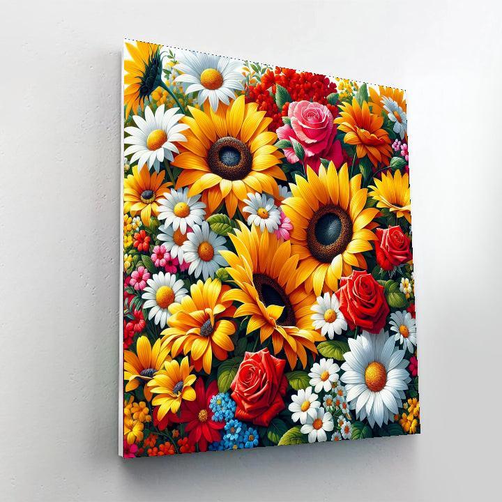 Vibrant Summer Blooms Paint By Color
