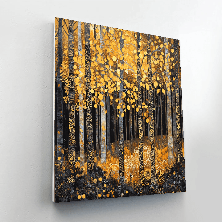 Gustav Klimt Inspired Klimt's Enchanted Forest  Paint By Numbers Kits