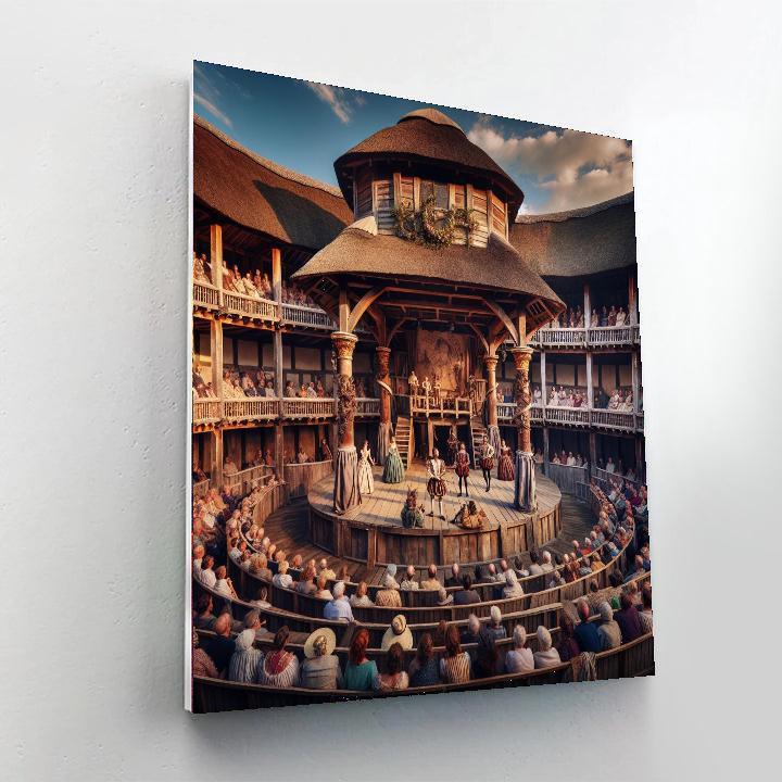 Shakespeare's Globe Theatre Season - London DIY Paint By Numbers