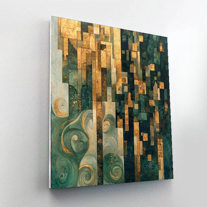 Gustav Klimt Inspired Golden Whisper  DIY Paint By Numbers