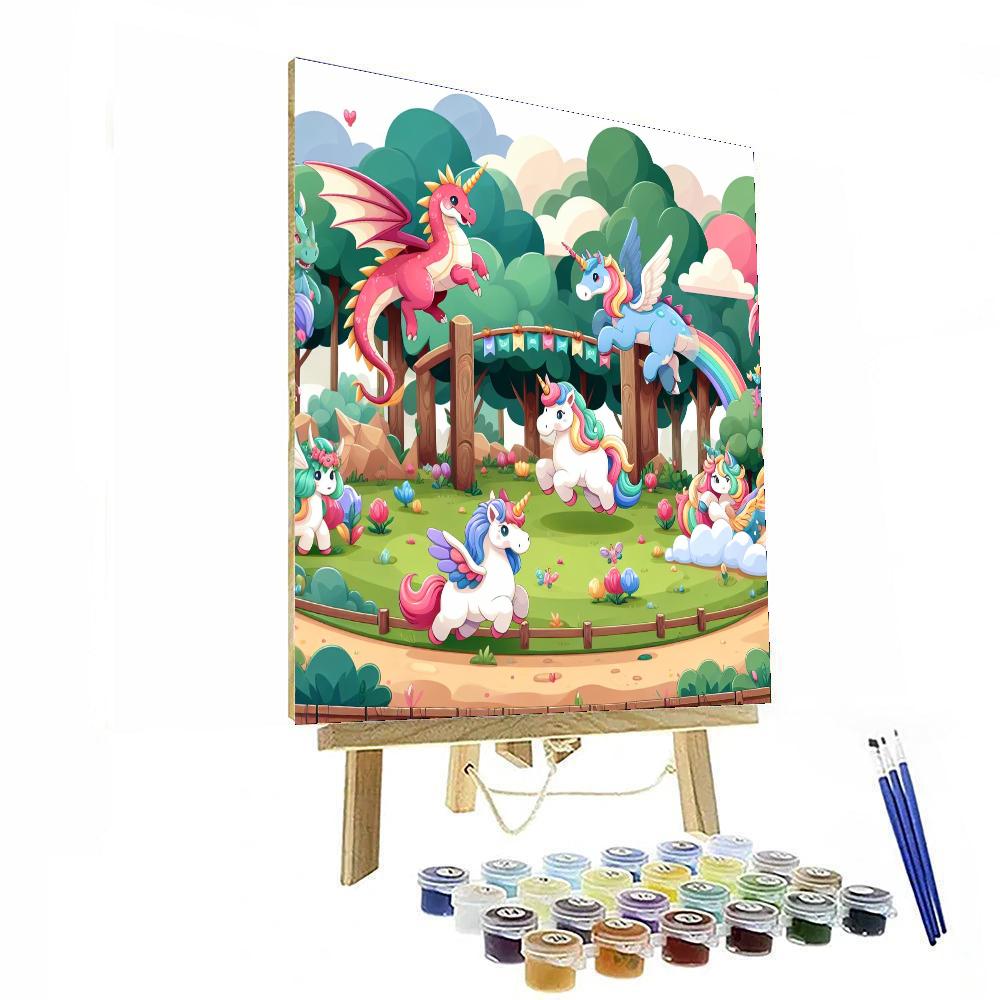 Fantasy Creature Playground Painting Number Kit
