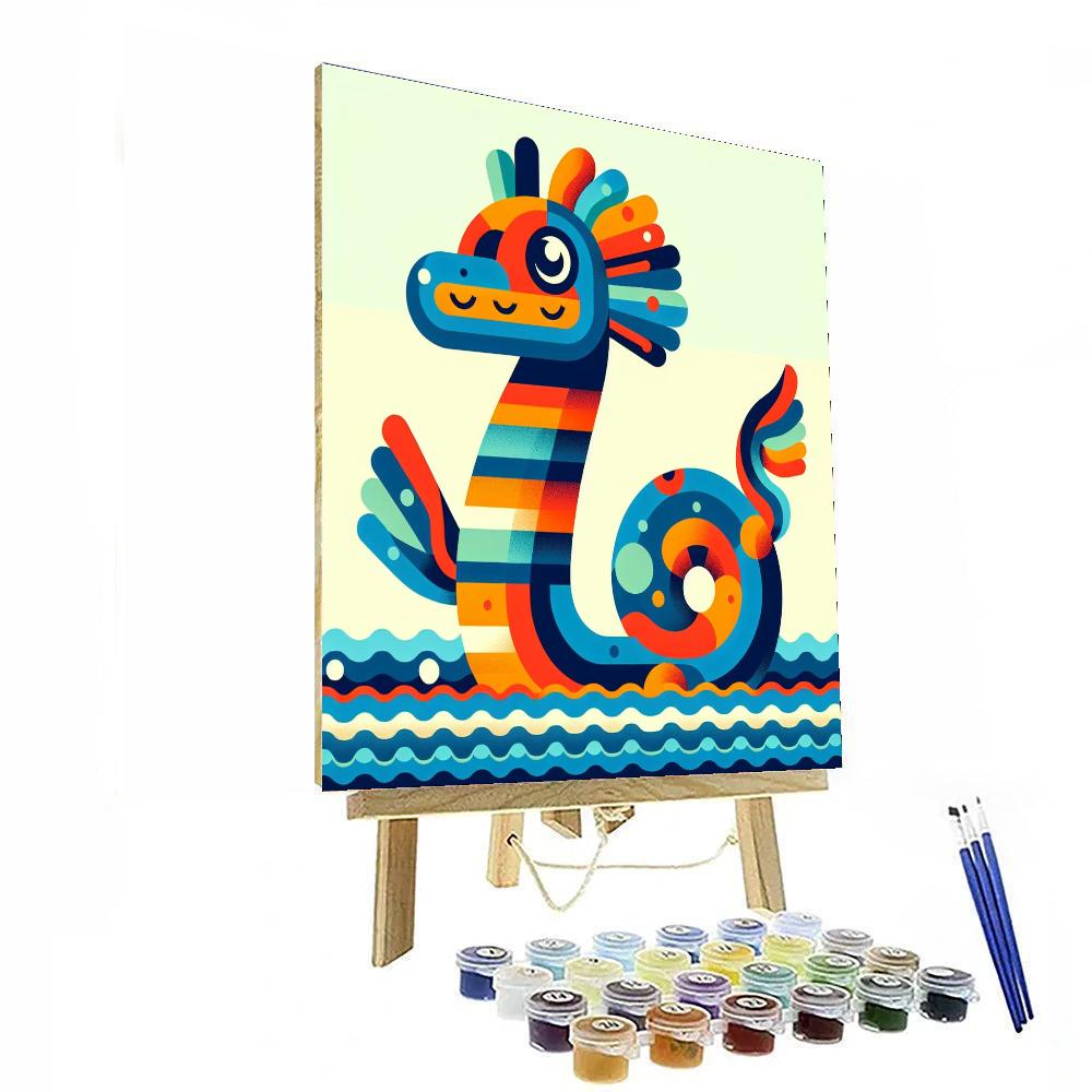 Legend Of The Sea Serpent Number Painting