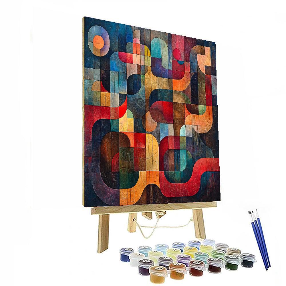 Paul Klee Inspired Radiant Connections  Paint By Number