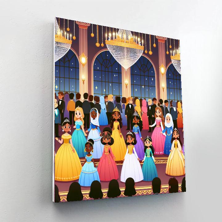Princess Ball Extravaganza Painting By Numbers Kit