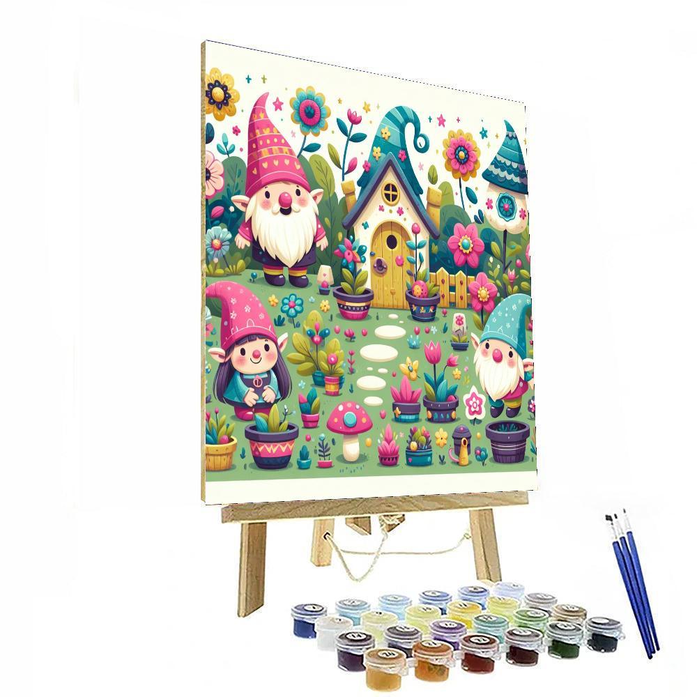 Fantasy Garden Hideout Paint By Numbers Art