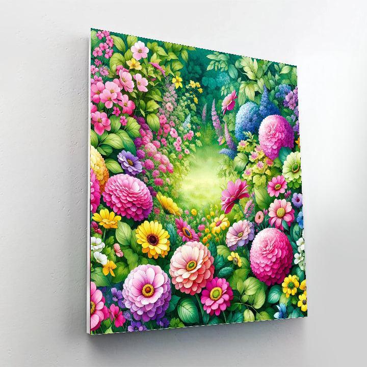 Radiant Flower Festival Painting By Numbers Kit