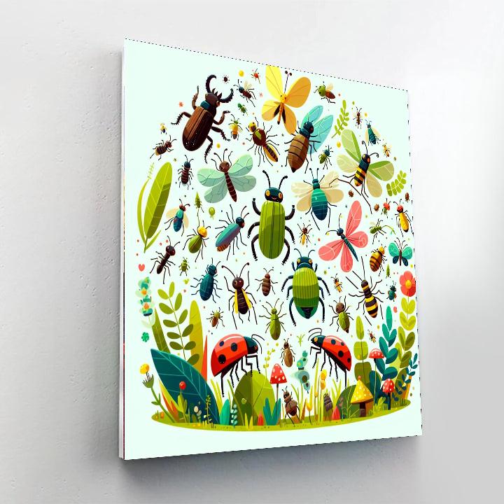 Inventive Insect Adventures Paint By Numbers Art