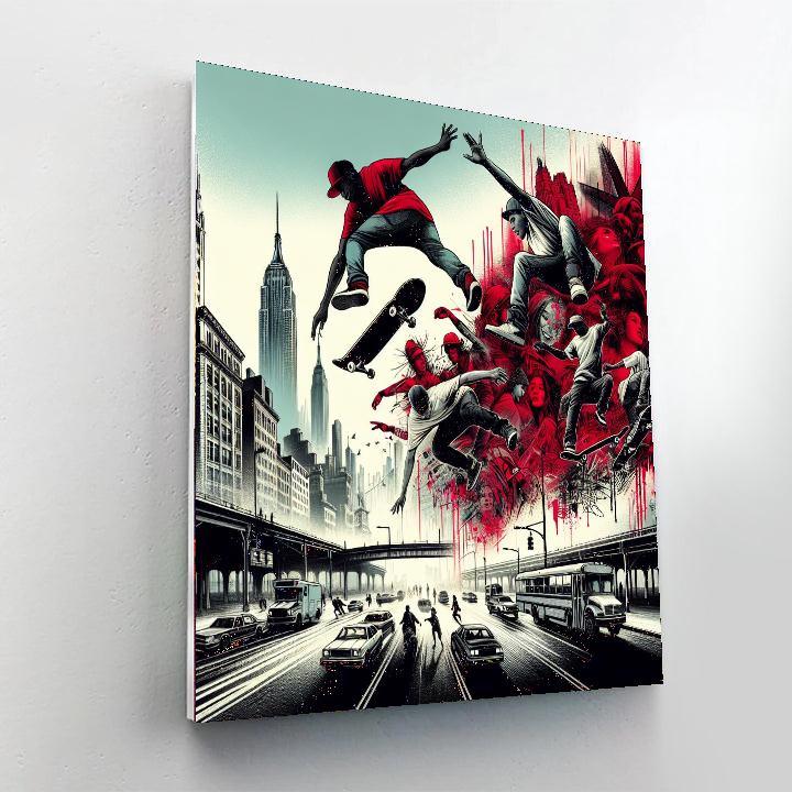 Urban Skate Adventure Numbered Painting Kits