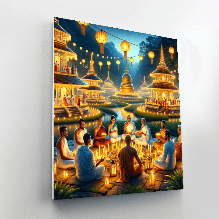 Wesak - Sri Lanka Paint By Color