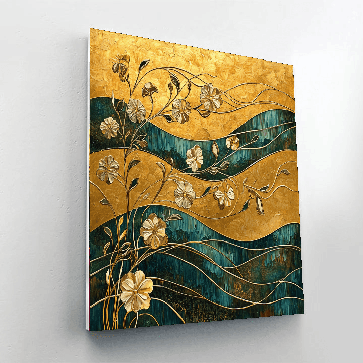 Gustav Klimt Inspired A Dance With Nature  Paint By Color