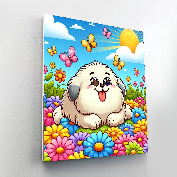 Daisy The Dreaming Dog Paint By Number