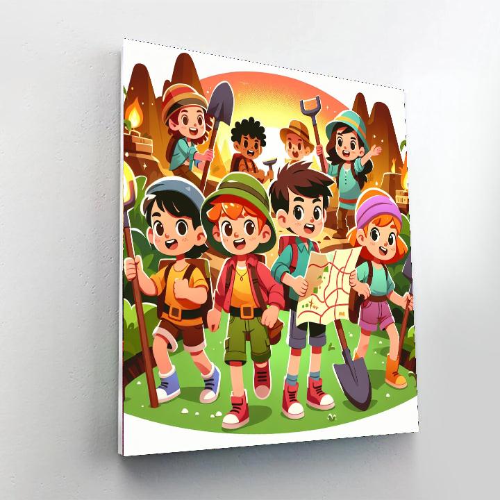 Treasure Hunter’s Journey Number Painting